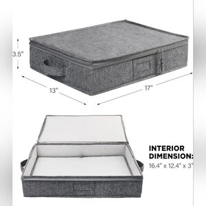 LotFancy Platter Storage Case, Hard Shell,  5 Felt Dividers Included